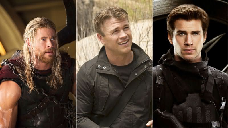Irmãos Hemsworth em papéis de Hollywood - Divulgação/Disney/HBO/Lionsgate