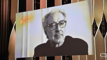 Homenagem a Jean-Luc Godard, que faleceu aos 91 anos, durante a 71ª edição do Festival de Cannes, em 2018 - Stephane Cardinale/Corbis/Corbis via Getty Images