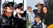 Jeffrey Dean Morgan com Norman Reedus e com a família - Reprodução/Instagram