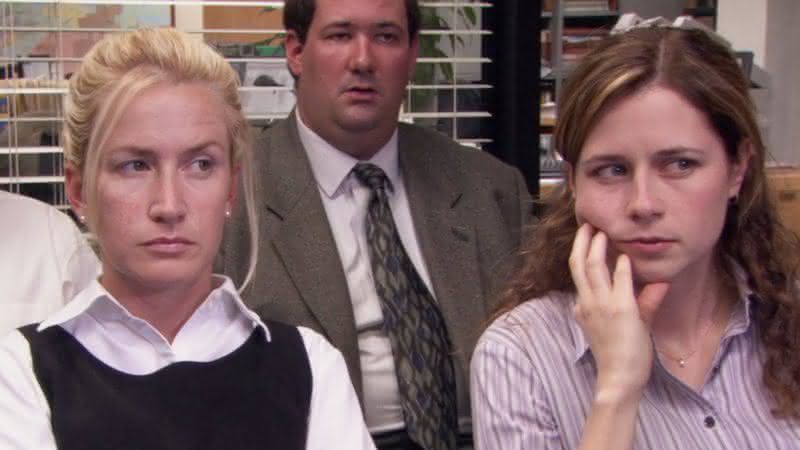 Angela Kinsey e Jenna Fischer em The Office - Divulgação/NBC