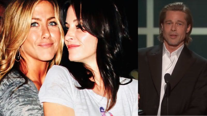 Jennifer Aniston e Courteney Cox são amigas desde Friends, na época do relacionamento com Brad Pitt - Reprodução/Instagram/YouTube