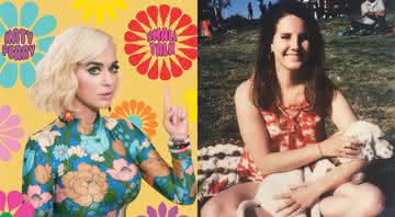 Katy Perry na capa de Small Talk e Lana Del Rey. Reprodução/Instagram