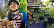 Kleon Papadimitriou, de 20 anos, viajou da Escócia à Grécia de bicicleta para rever a família durante a pandemia de coronavírus - kleon.vs.lockdown/Instagram