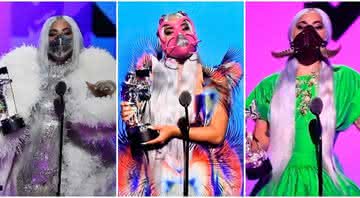 Lady Gaga incorporou as máscaras aos looks para o VMA 2020 e dominou a premiação - Frazer Harrison/Getty Images