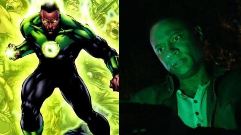 Lanterna Verde das HQs e John Diggle em Arrow - DC Comics/CW