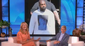 Laura Dern, de Jurassic Park, esteve no The Ellen DeGeneres Show e agradeceu Kanye West por usar uma camiseta com seu rosto - YouTube