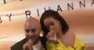 A cantora Rihanna canta na festa de lançamento da sua linha de cosméticos - Reprodução/YouTube