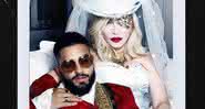 Madonna e Maluma na capa do novo single da cantora, 'Medellín' - Reprodução/Instagram