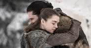 Jon Snow e Arya Stark se reencontraram no primeiro episódio da oitava temporada de 'Game of Thrones'. - Divulgação/HBO