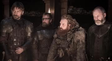Jaime Lannister, Beric Dondarrion, Tormund e Sor Davos. - Divulgação/HBO