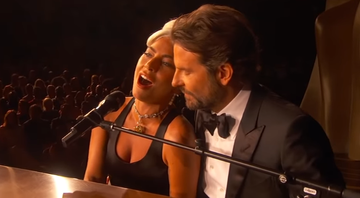 Lady Gaga e Bradley Cooper se apresentando no Oscars. - Reprodução