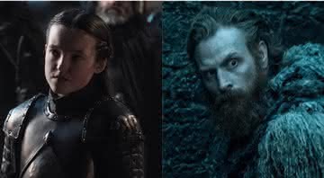 Lyanna Mormont (Bella Ramsey) e Tormund (Kristofer Hivju). - Divulgação/HBO