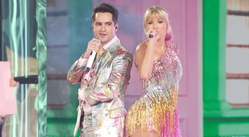 Brendon Urie e Taylor Swift apresentando 'ME' no Billboard Music Awards 2019. - Reprodução/VEVO