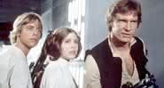 Mark Hamill, Carrie Fisher e Harrison Ford em 'Star Wars' - Divulgação/Lucasfilm