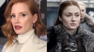 Jessica Chastain e Sansa Stark - Montagem/Reprodução