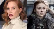 Jessica Chastain e Sansa Stark - Montagem/Reprodução