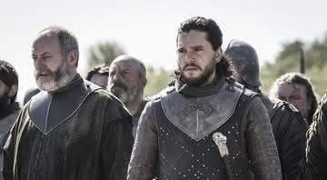 Sor Davos e Jon Snow antes da Batalha de Porto Real. - Divulgação/HBO