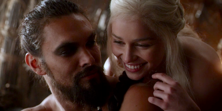 Khal Drogo e Daenerys Targaryen em 'Game of Thrones' - Divulgação/HBO