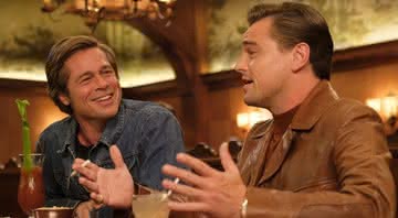 Brad Pitt e Leonardo DiCaprio em cena de 'Era Uma Vez Em... Hollywood' - Divulgação/Festival de Cannes