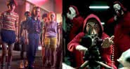 'Stranger Things' e 'La Casa de Papel' - Divulgação/Netflix
