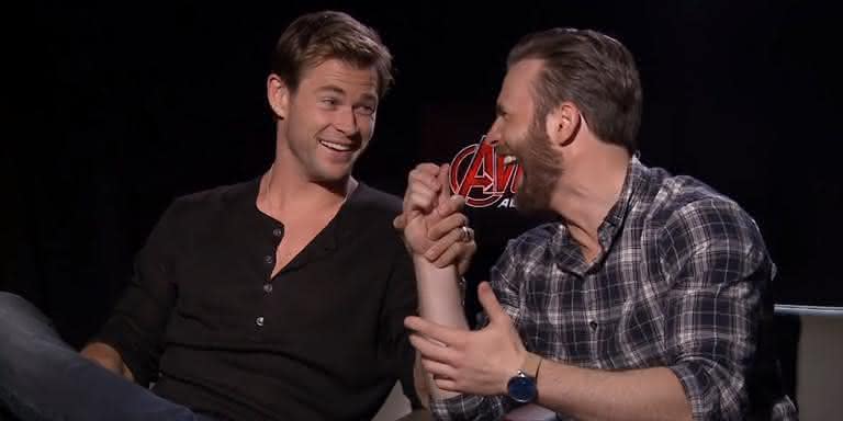 Chris Evans e Chris Hemsworth não podem ficar juntos!