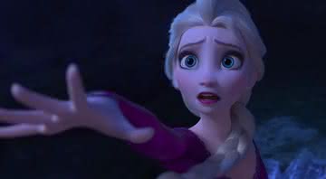Elsa no trailer de 'Frozen 2'. - Reprodução/Disney