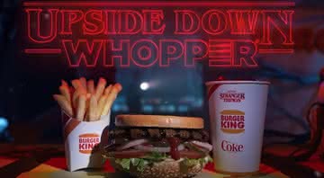 Whopper invertido do Burger King - Divulgação Burger King