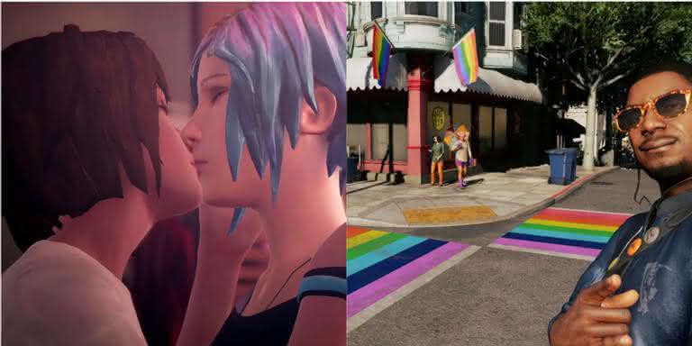 Jogos com personagens LGBT+ tem se destacado no meio - Reprodução/Life is Strange/ Watch Dogs 2