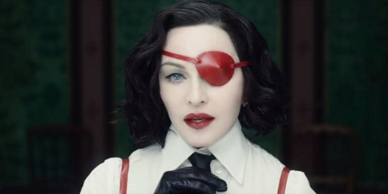 Madonna no clipe de 'Medellín'; artista quebrou outro recorde - Reprodução/YouTube