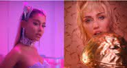 Ariana Grande e Miley Cyrus - Montagem: Reprodução/YouTube