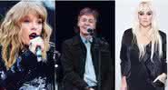 Taylor Swift, Paul McCartney e Kesha - Reprodução/Instagram