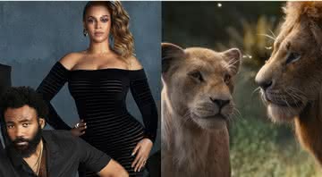 Beyoncé e Donald Glover dublam Nala e Simba em 'O Rei Leão' - Reprodução/Montagem