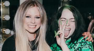 Billie Eilish se encontrou com Avril Lavigne em bastidor de show - Reprodução/Instagram