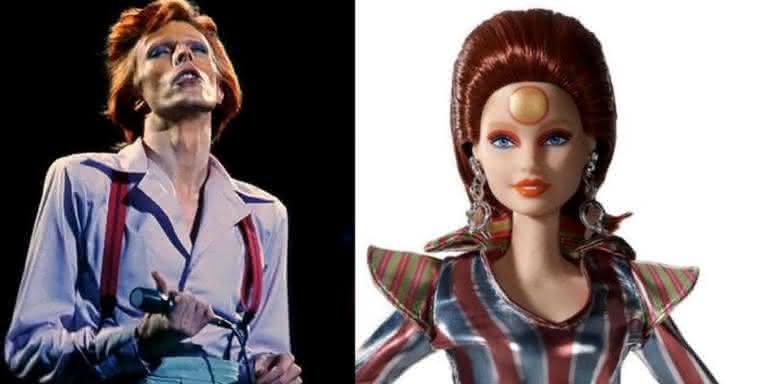 David Bowie e Barbie - Reprodução/Instagram/Mattel/Montagem