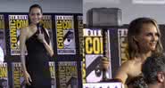Angelina Jolie, de 'Eternos', e Natalie Portman, de 'Thor', no painel da Marvel na Comic Con de San Diego em 2019 - YouTube