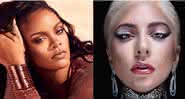 Rihanna e Lady Gaga em suas campanhas de maquiagem - Instagram