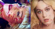 Madonna em 'God Control' e Katy Perry em 'Never Really Over' - Reprodução/Youtube