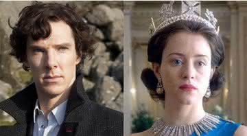 Benedict Cumberbatch e Claire Foy protagonizarão cinebiografia juntos - Reprodução/Sherlock/The Crown/Netflix