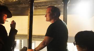 Quentin Tarantino no set de 'Era Uma Vez em... Hollywood' - Divulgação/Sony