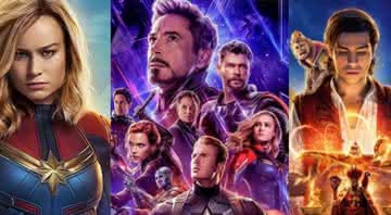 'Capitã Marvel', 'Vingadores: Ultimato' e 'Aladdin' - Divulgação/Disney