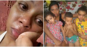 Liliane Silva procurou ajuda para alimentar os filhos durante a pandemia de coronavírus e acabou recebendo mais de 60 mil reais em doações - Reprodção/voaa