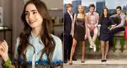 "Gossip Girl": Lily Collins revela que já tentou papel para série; saiba qual - Divulgação/Netflix/The CW