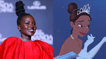 Segundo rumores, Lupita Nyong’o, de "Pantera Negra: Wakanda Para Sempre", estaria sendo considerada para interpretar Tiana, a primeira princesa negra da Disney - Reprodução/Getty Images/Disney