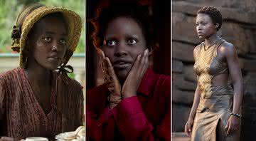 Lupita Nyong'o em 12 Anos de Escravidão, Nós e Pantera Negra - Divulgação/Tobis Film/Universal Pictures/Marvel Studios