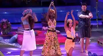 Rafa, Thelma, Manu e Babu na Festa Lual do Big Brother Brasil 20 - Transmissão Globo