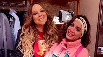 Anitta e Mariah Carey em publicação nas redes sociais - Reprodução/Instagram