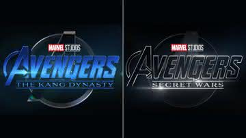 Logo de "Vingadores: Dinastia Kang" e "Vingadores: Guerras Secretas" - Divulgação/Marvel Studios