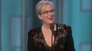 Meryl Streep durante o Golden Globes 2017 - YouTube