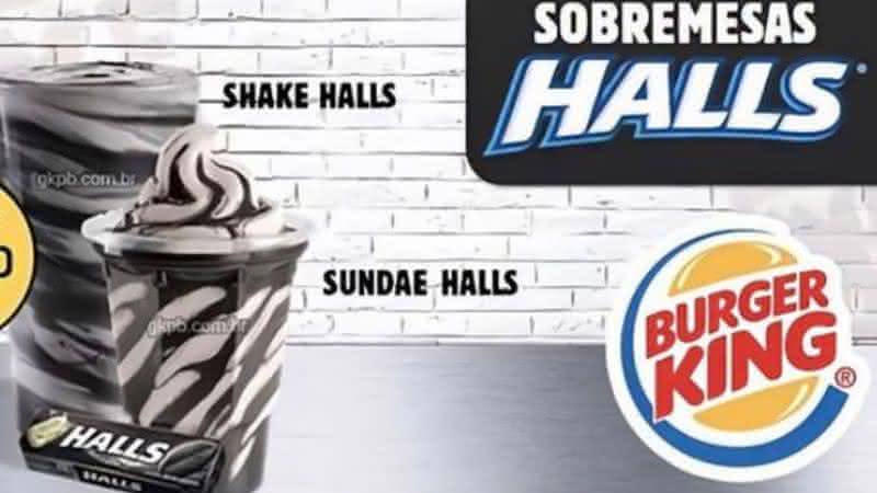 Suposto milkshake de Halls fez sucesso nas redes sociais - Reprodução/Twitter