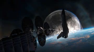 "Moonfall": Terra e Lua se juntam no pôster oficial do longa - Divulgação/Lionsgate
